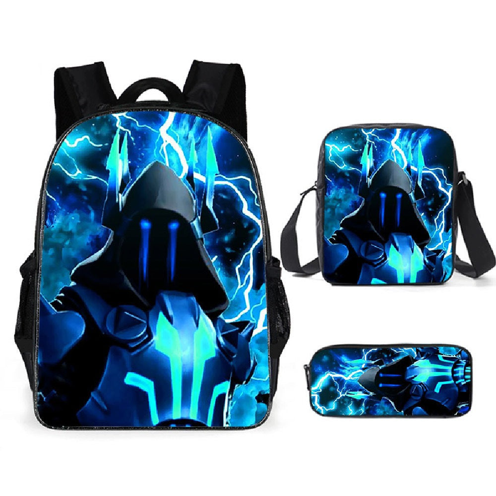 SCHOOL BACKPACK Fortnite SATCHEL BAG SET PENCIL CASE 3IN1 PATTERNS COLORS