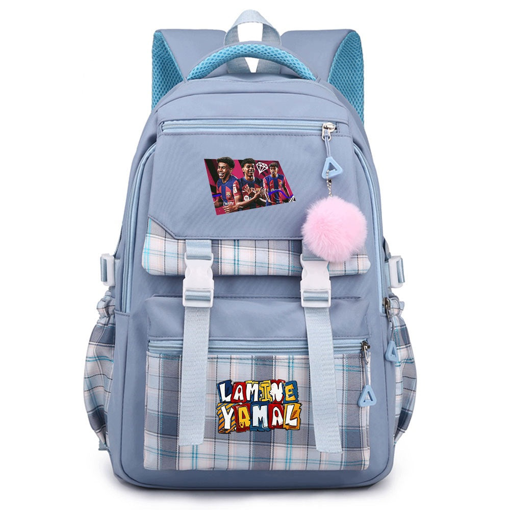 SCHOOL BACKPACK LAMINE YAMAL SATCHEL A4 COLORS PATTERNS STYLE WATERPROOF