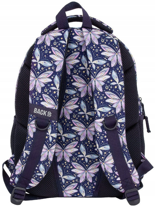 SCHOOL BACKPACK MULTI-CHAMBER BACKUP 26L FAIRIES BUTTERFLIES X04 Manufacturer code PLB7X04