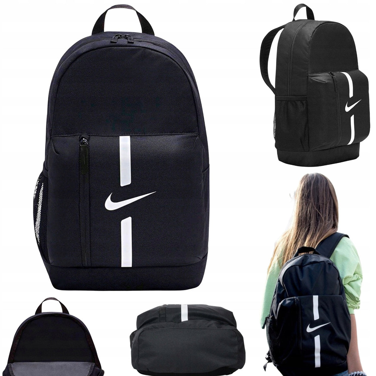 SCHOOL BACKPACK NIKE YOUTH SPORTS FOR BOY FOR GIRL BLACK