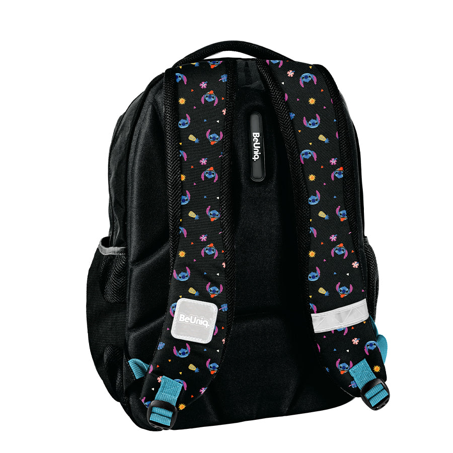 SCHOOL BACKPACK PADDED BLACK LILO and STITCH Paso BeUniq CLASS 1 2 3 4 Manufacturer code DS26MM-2706