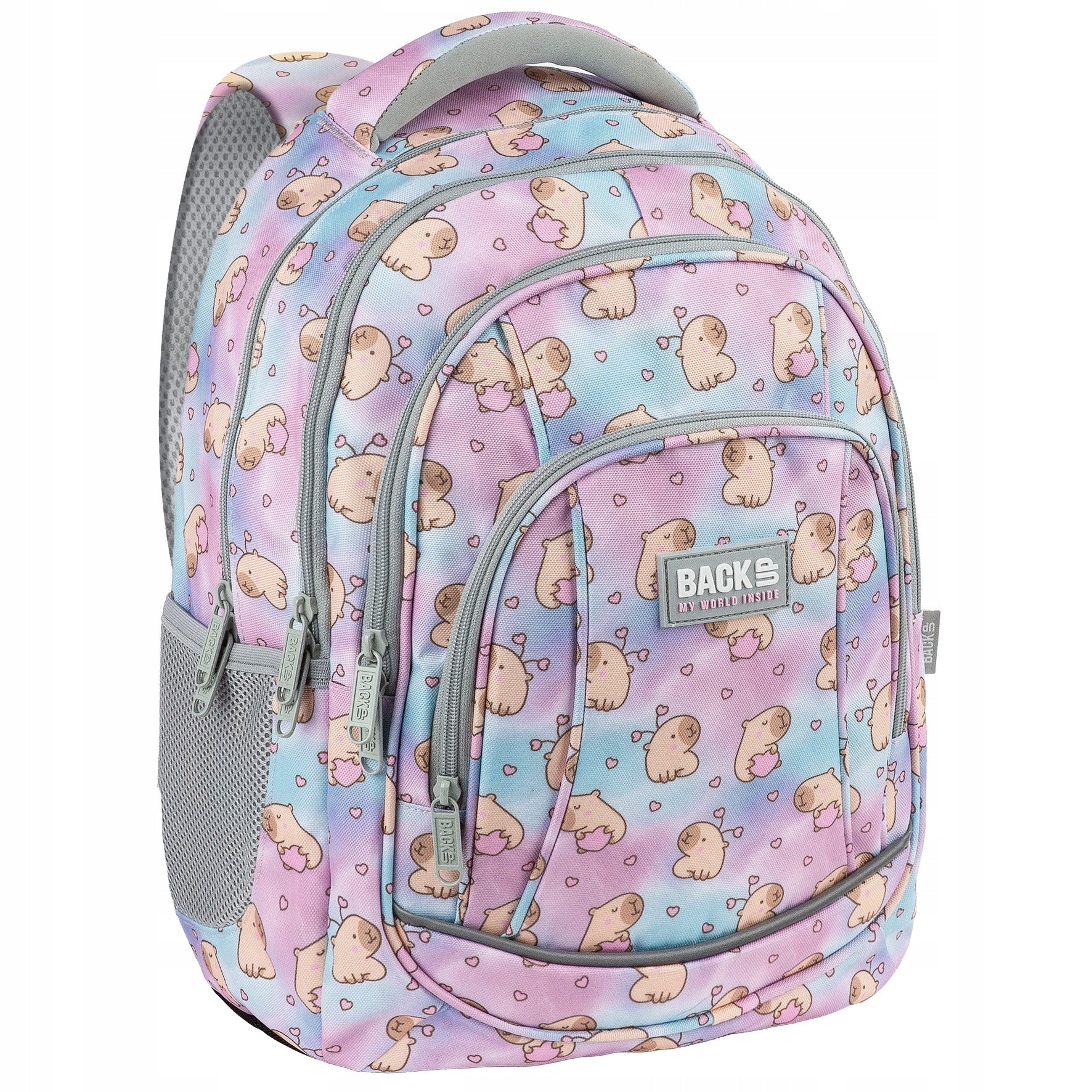 SCHOOL BACKPACK PASTEL CAPYBARA FOR CLASS 3 4 5 6 BackUp SPACIOUS 26 l Manufacturer code PLB8A04