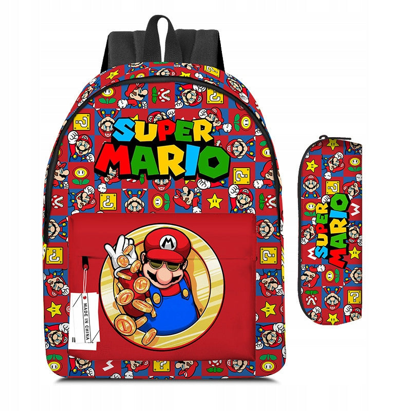 SCHOOL BACKPACK PENCIL CASE Super Mario Bros VARIOUS DESIGNS high quality Manufacturer code 63254