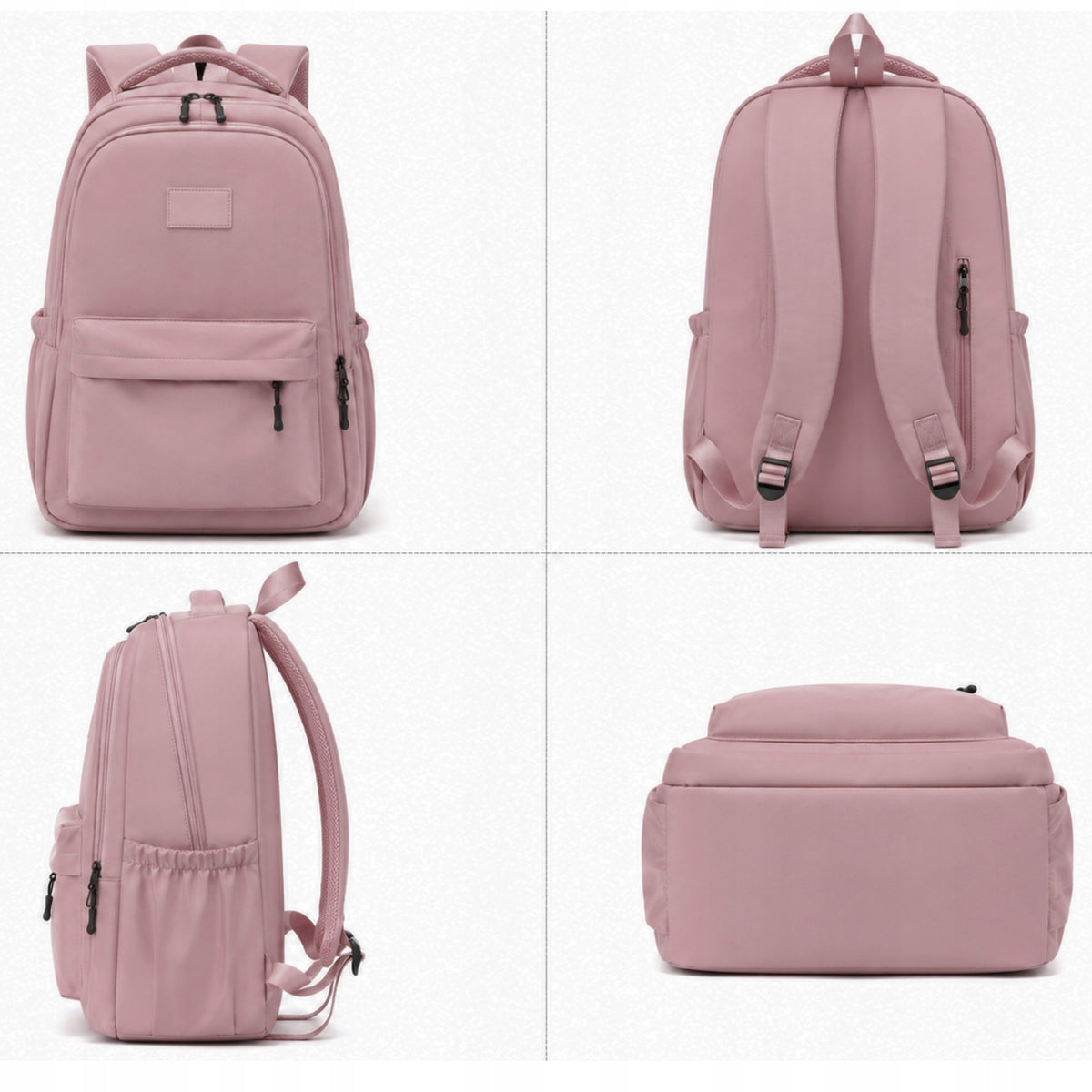 SCHOOL BACKPACK PINK YOUTH A4 FOR LAPTOP LIGHTWEIGHT WATERPROOF ROOMY 24L Manufacturer code MOCNY SOLIDNY