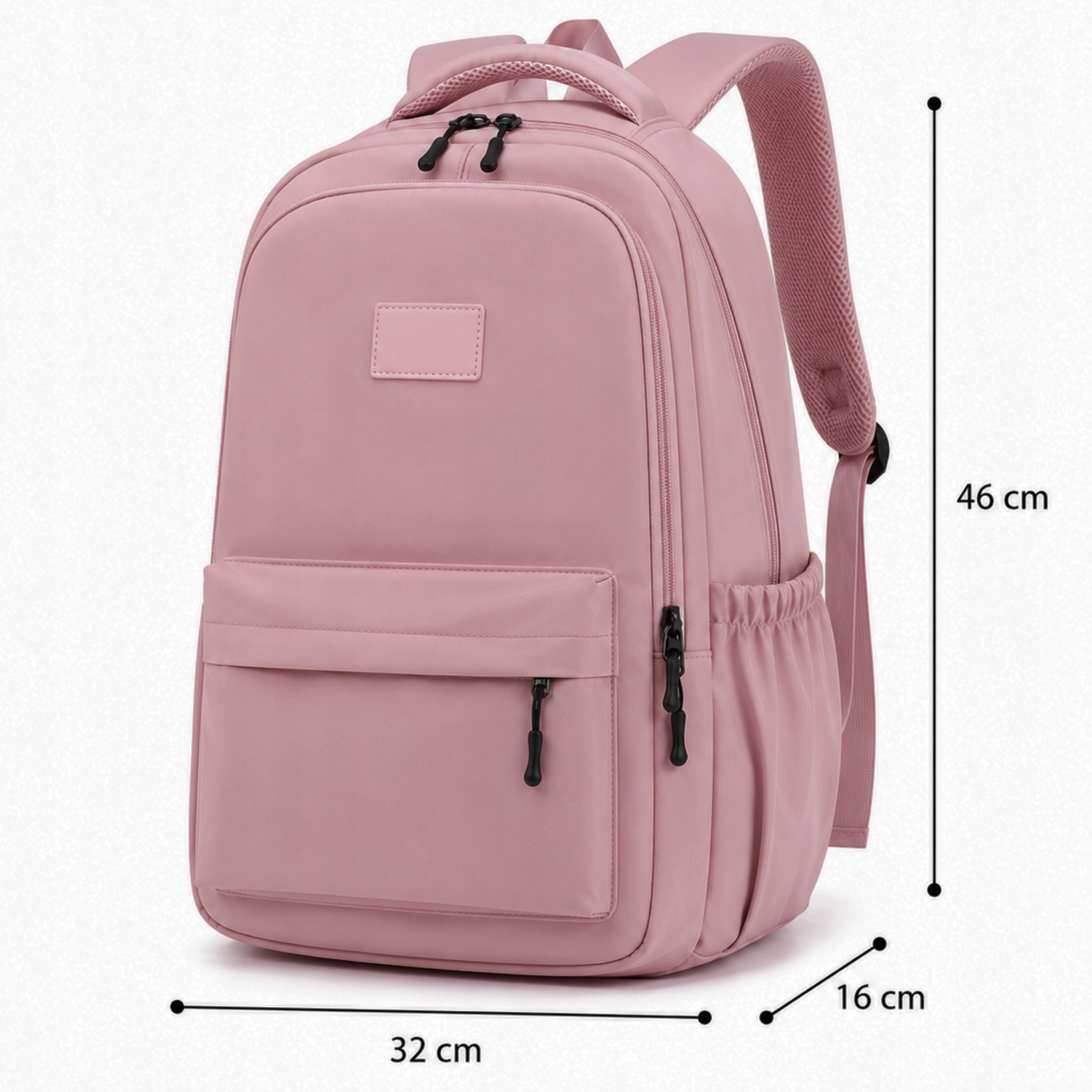 SCHOOL BACKPACK PINK YOUTH A4 FOR LAPTOP LIGHTWEIGHT WATERPROOF ROOMY 24L Packaging status original