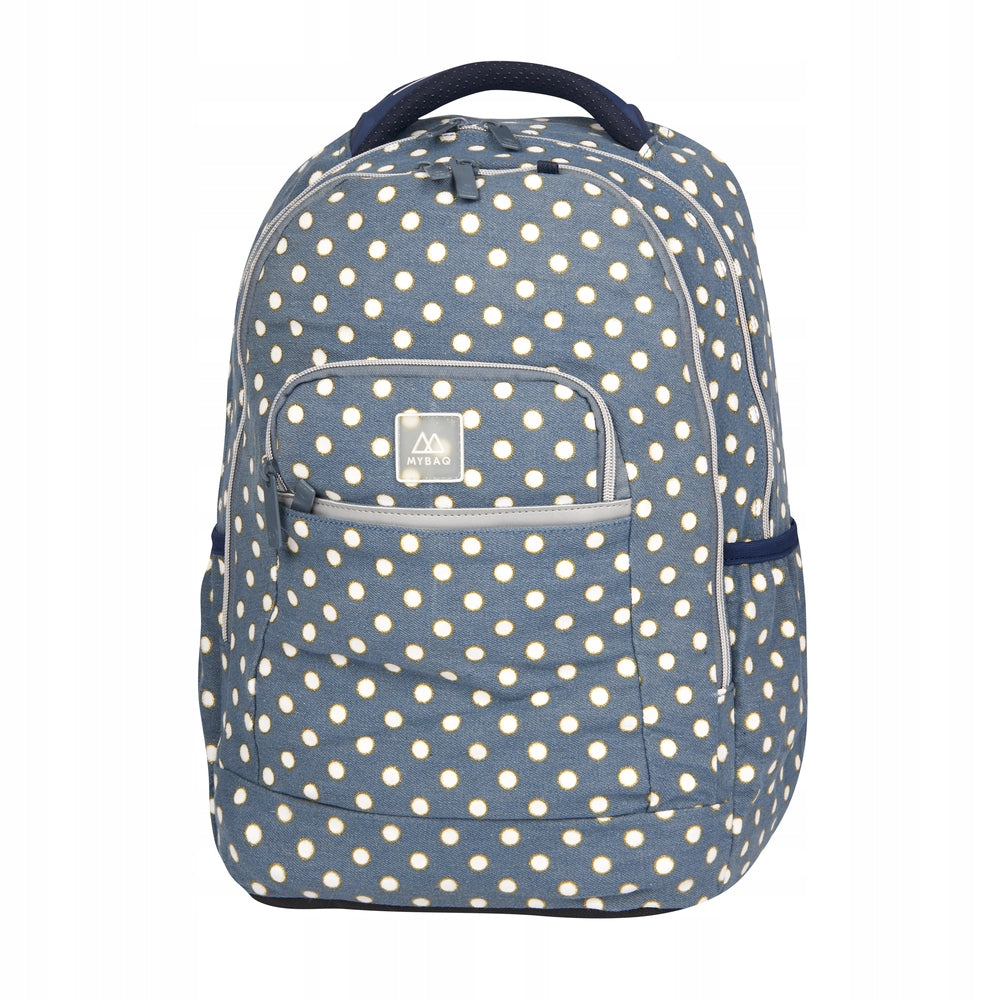 SCHOOL BACKPACK POLKA DOT BAG FOR GIRL + FREEBIE NOTEBOOK Brand MyBaq