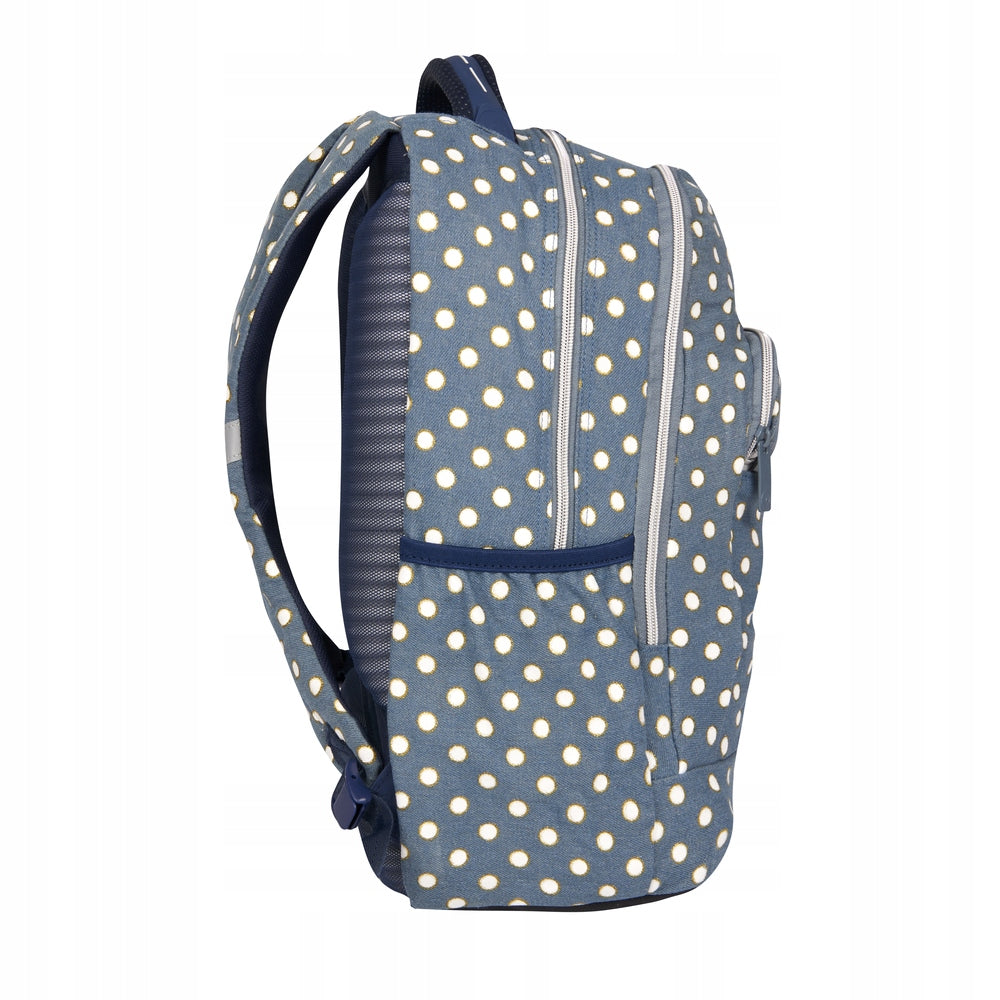 SCHOOL BACKPACK POLKA DOT BAG FOR GIRL + FREEBIE NOTEBOOK EAN (GTIN) 5901466230169
