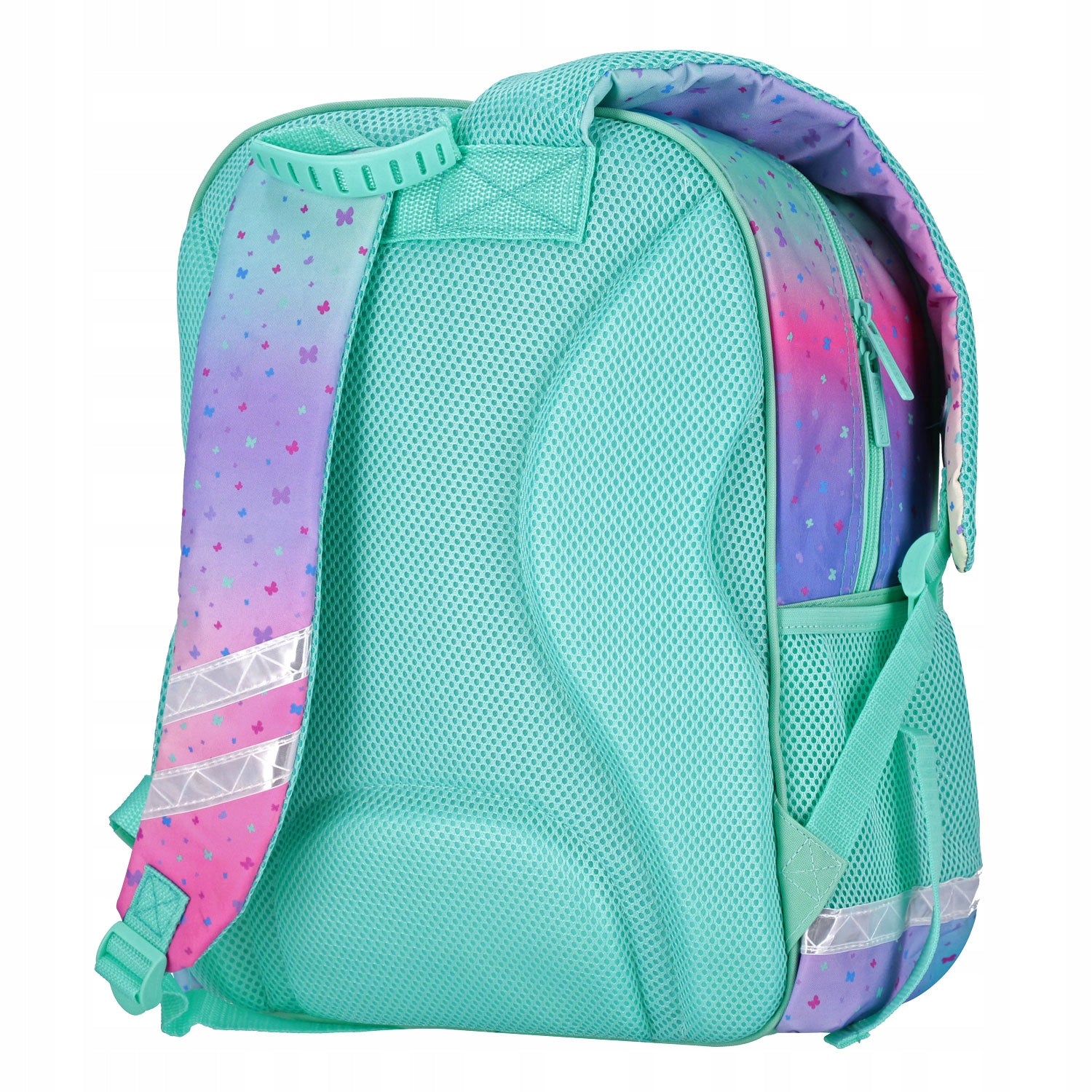 SCHOOL BACKPACK SATCHEL CLASS 1-3 WITH KITTEN HOLO OMBRE CAT KITTY Manufacturer code 553210