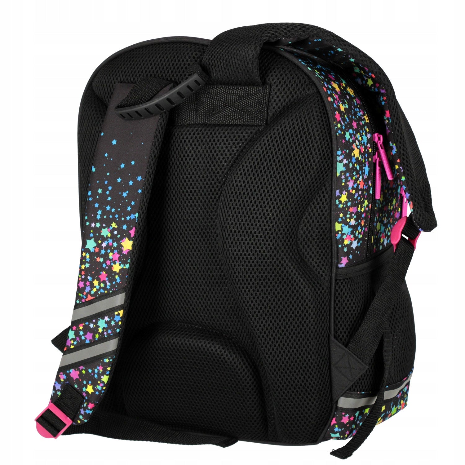 SCHOOL BACKPACK SATCHEL FOR GIRLS BLACK WITH STARS GALAXY EAN (GTIN) 5905523682694
