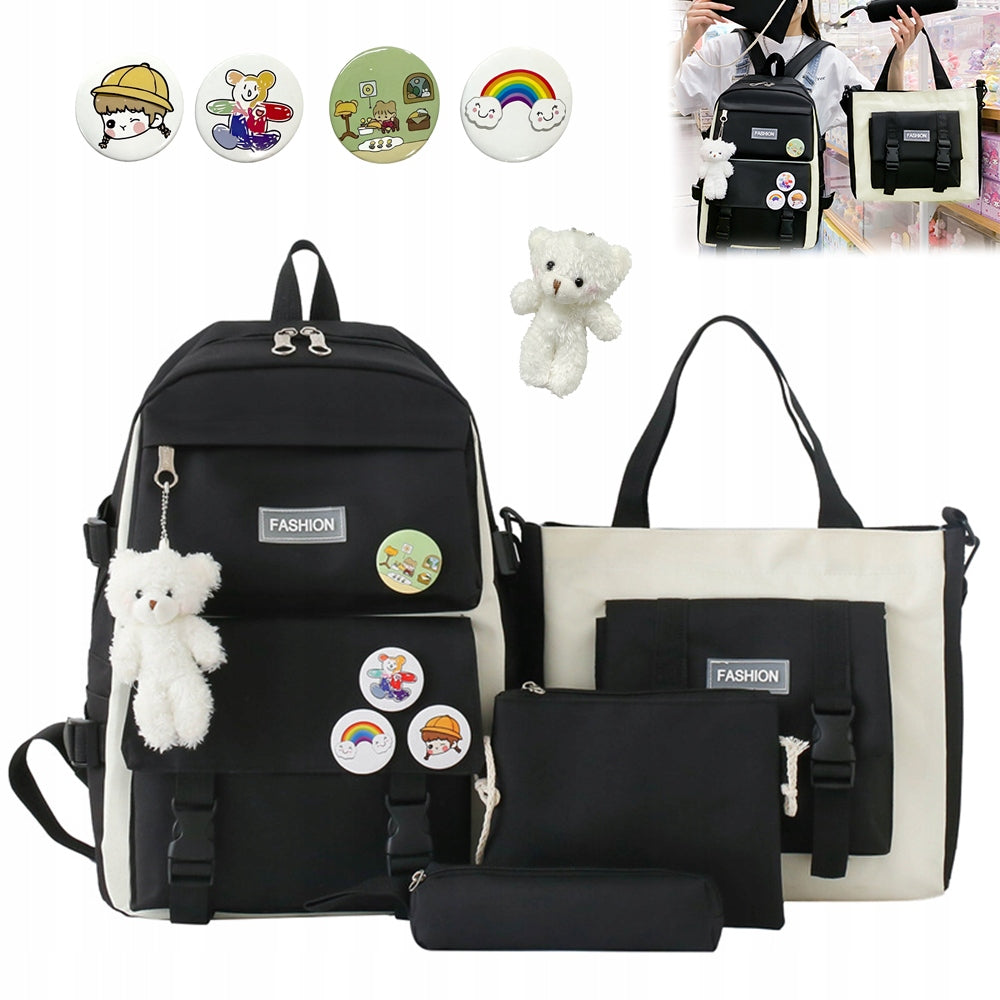 SCHOOL BACKPACK SATCHEL FOR GIRLS TEENAGERS+ PENCIL CASE + shoulder bag Manufacturer code ZHNKLCHNIKL2V