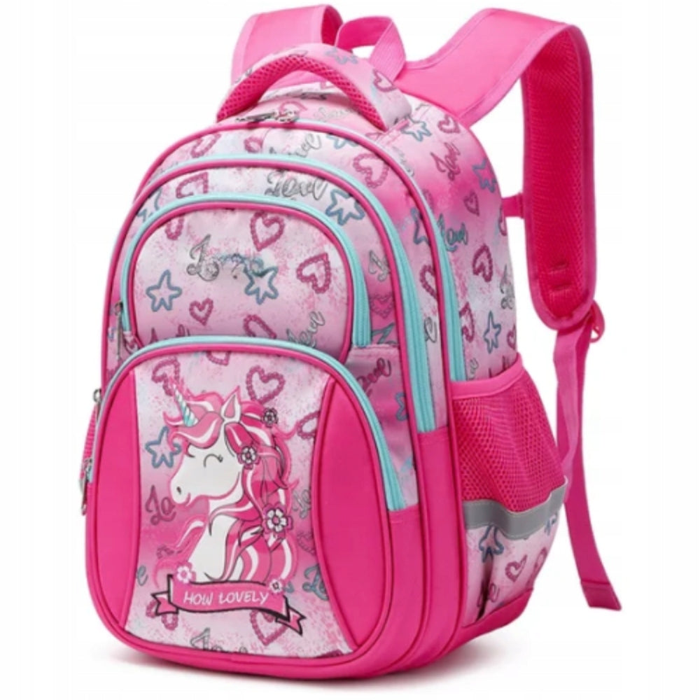 SCHOOL BACKPACK SATCHEL FOR GIRLS UNICORN A4 LIGHT TO CLASS 1-3 Manufacturer code 1176425649