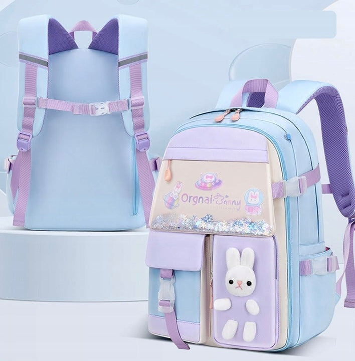 SCHOOL BACKPACK SATCHEL PENCIL CASE RABBIT HARE FOR GIRLS BN 180 kl 1-3 Packaging status original