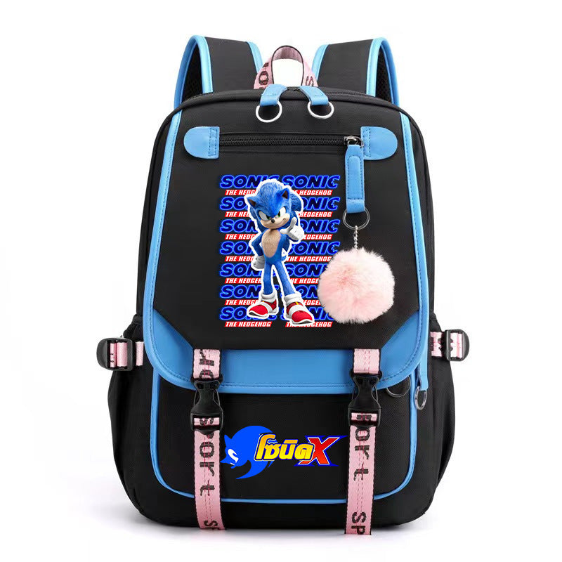 SCHOOL BACKPACK SATCHEL Sonic USB PATTERNS A4 large high quality Packaging status original