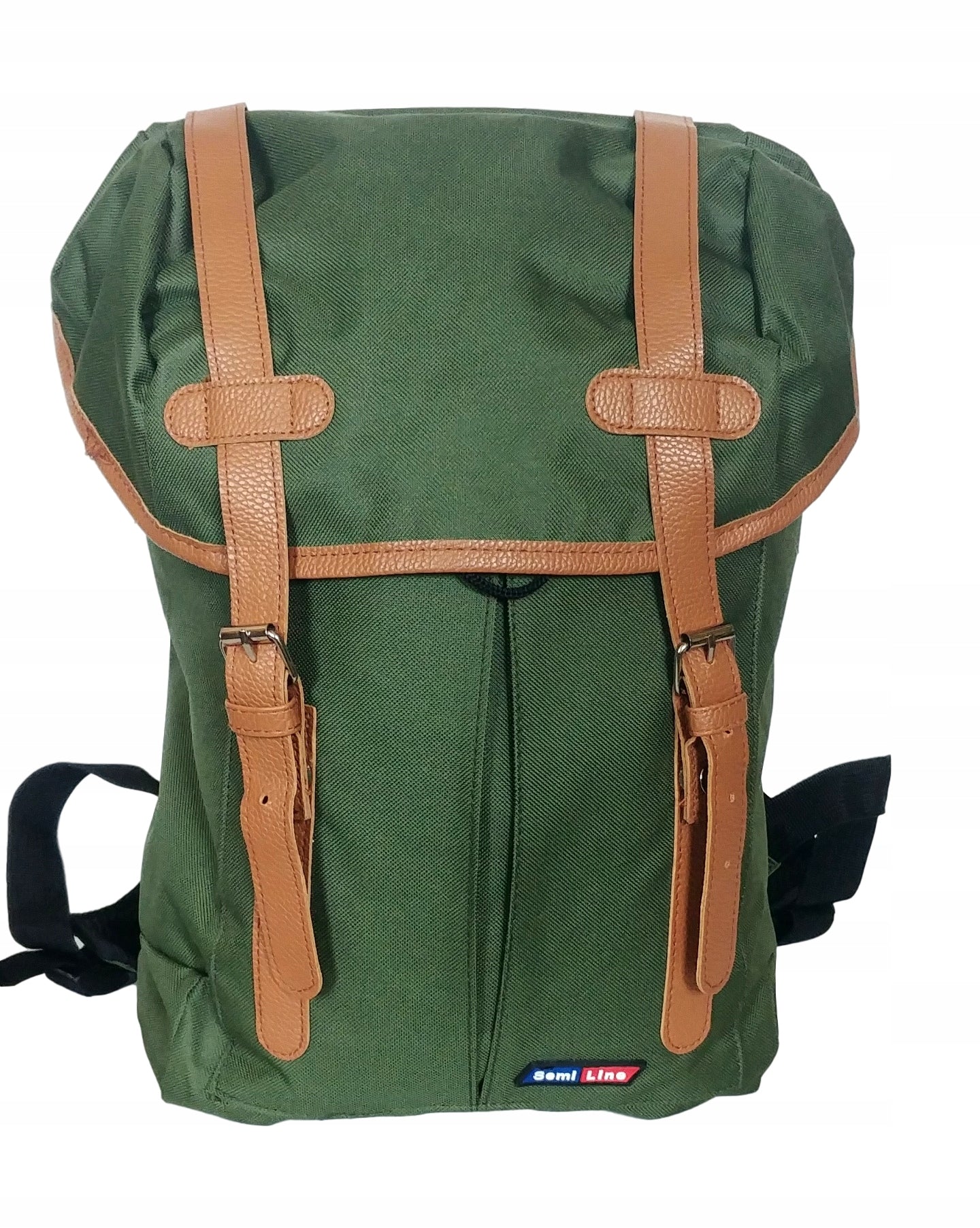 SCHOOL BACKPACK SEMI LINE VINTAGE green 45x34