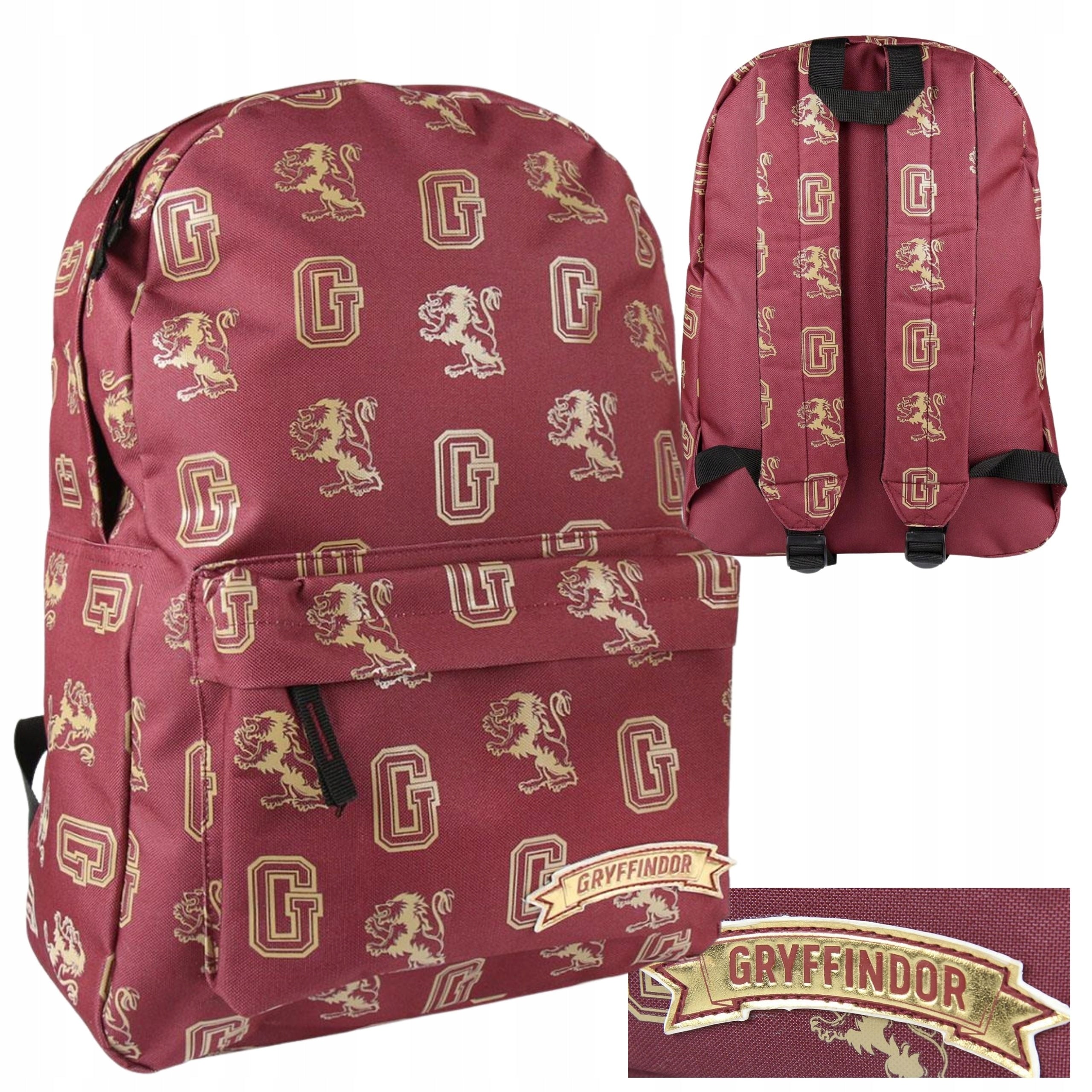 SCHOOL BACKPACK SINGLE COMPARTMENT HARRY POTTER ROOMY LARGE 44x30x12cm