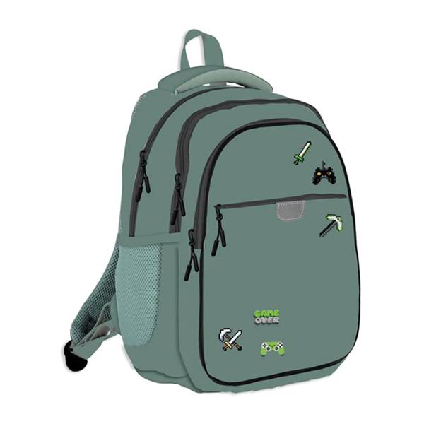 SCHOOL BACKPACK WITH PINS 2