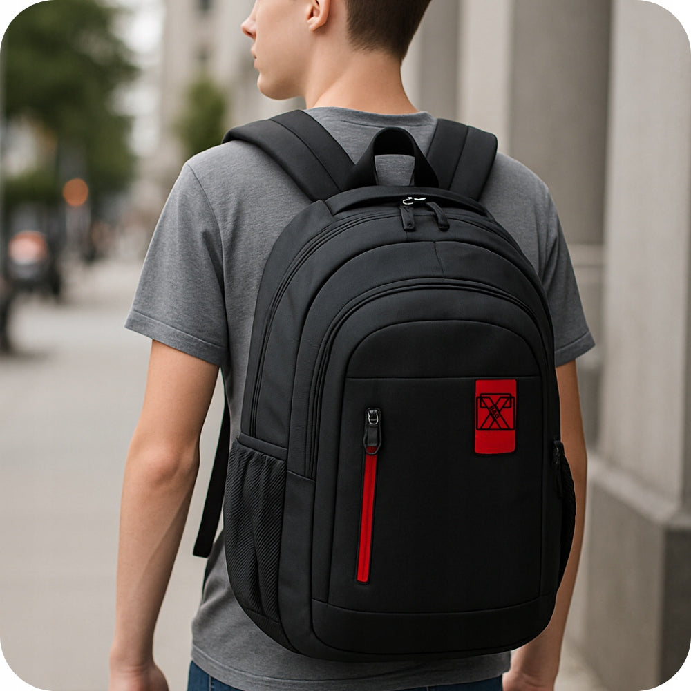 SCHOOL BACKPACK YOUTH 45l 3 COMPARTMENTS FOR WORK CITY WATERPROOF STRONG Packaging status original