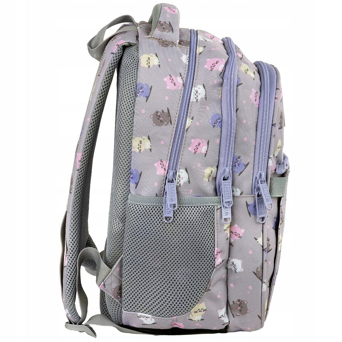 SCHOOL BACKPACK YOUTH CATS KAWAII CLASS 1-3 3 CHAMBERS BACK UP Manufacturer code PLB8P02