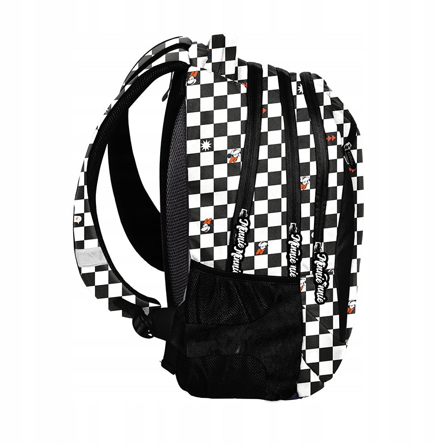 SCHOOL BACKPACK YOUTH CHESSBOARD BeUniq grille minnie Brand BeUniq