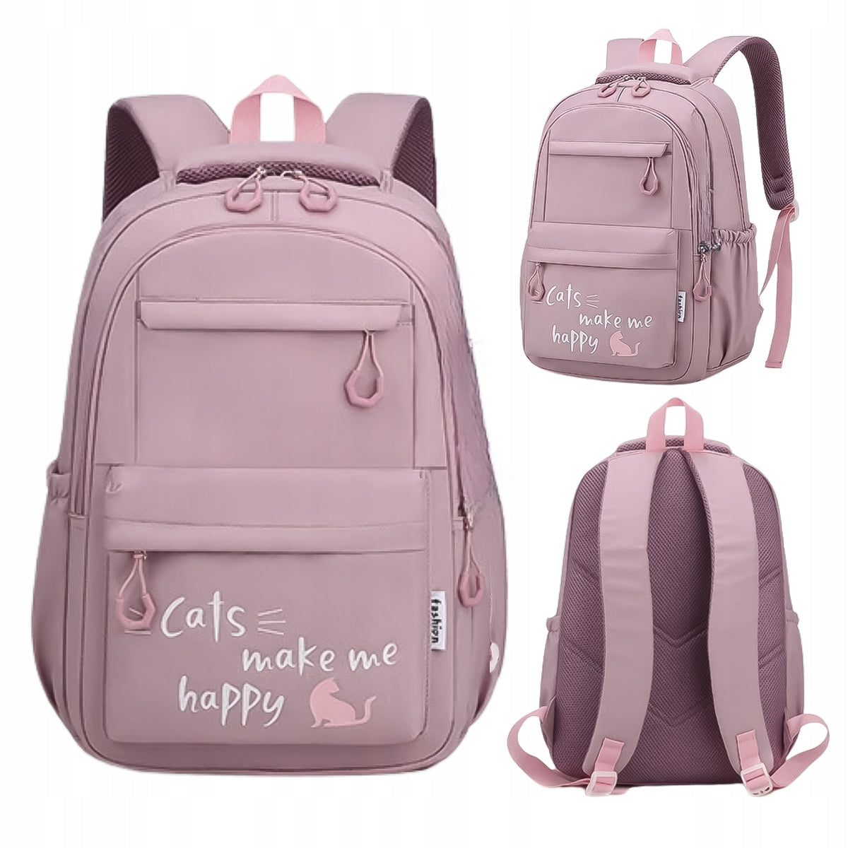 SCHOOL BACKPACK YOUTH SATCHEL ROOMY FOR GIRLS CLASS 4-6