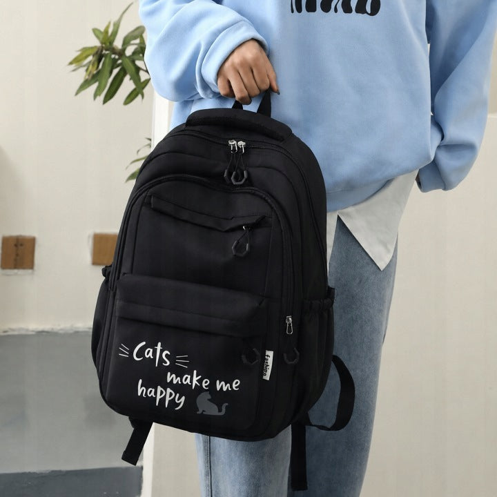 SCHOOL BACKPACK YOUTH SATCHEL ROOMY LARGE BLACK FOR SCHOOL CLASS 4-6 Brand no brand