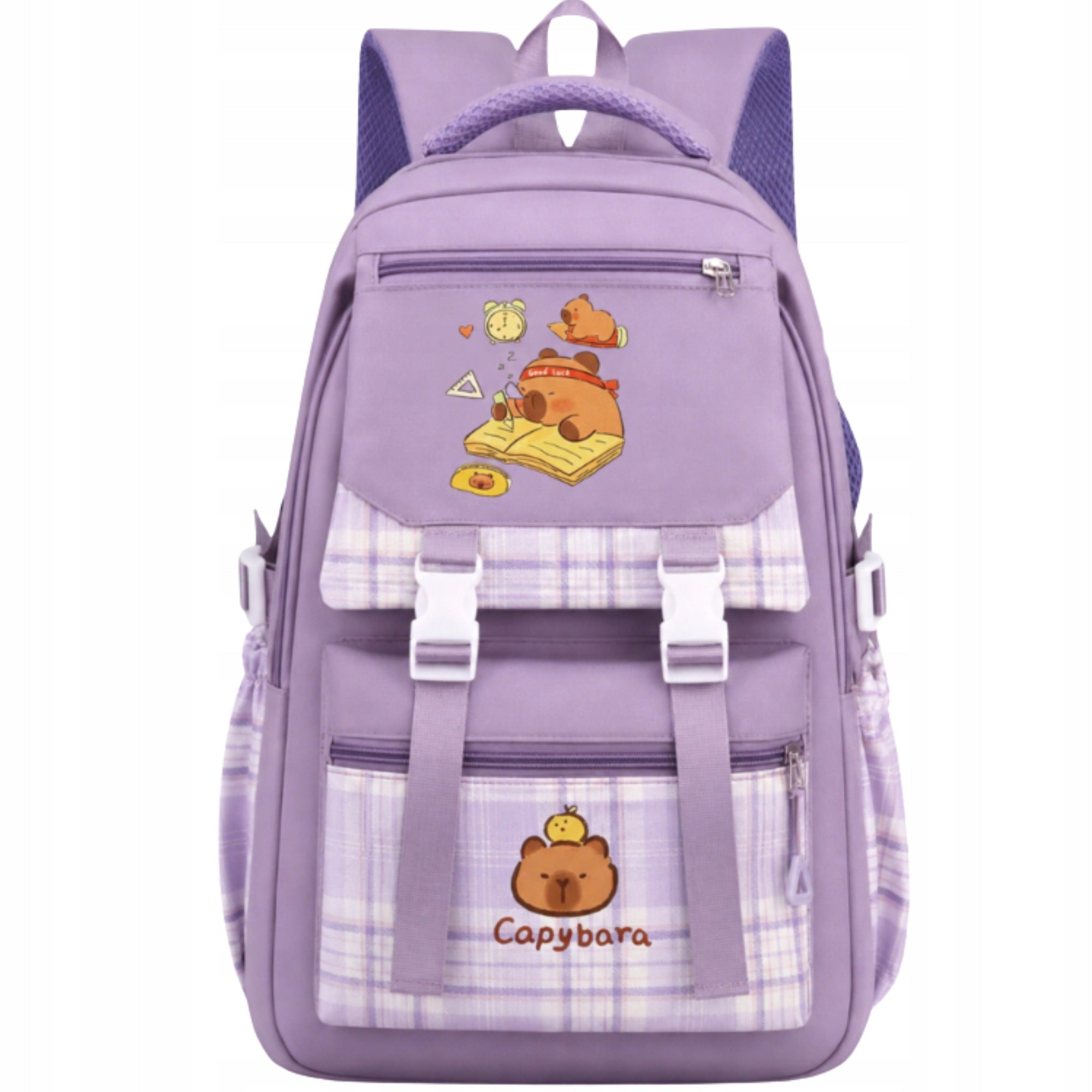 SCHOOL BACKPACK YOUTH SATCHEL ROOMY LARGE CAPYBARA FOR SCHOOL CLASS.1-3