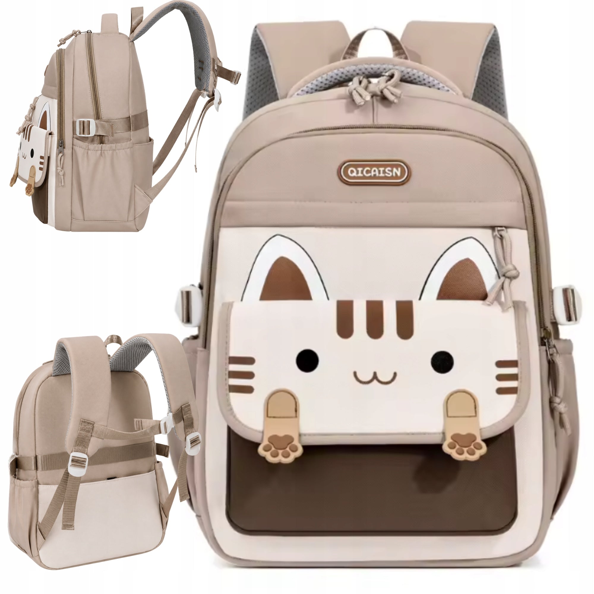 SCHOOL BACKPACK YOUTH SATCHEL ROOMY LARGE CAT FOR SCHOOL CLASS 4-6 Manufacturer code PLECAK29