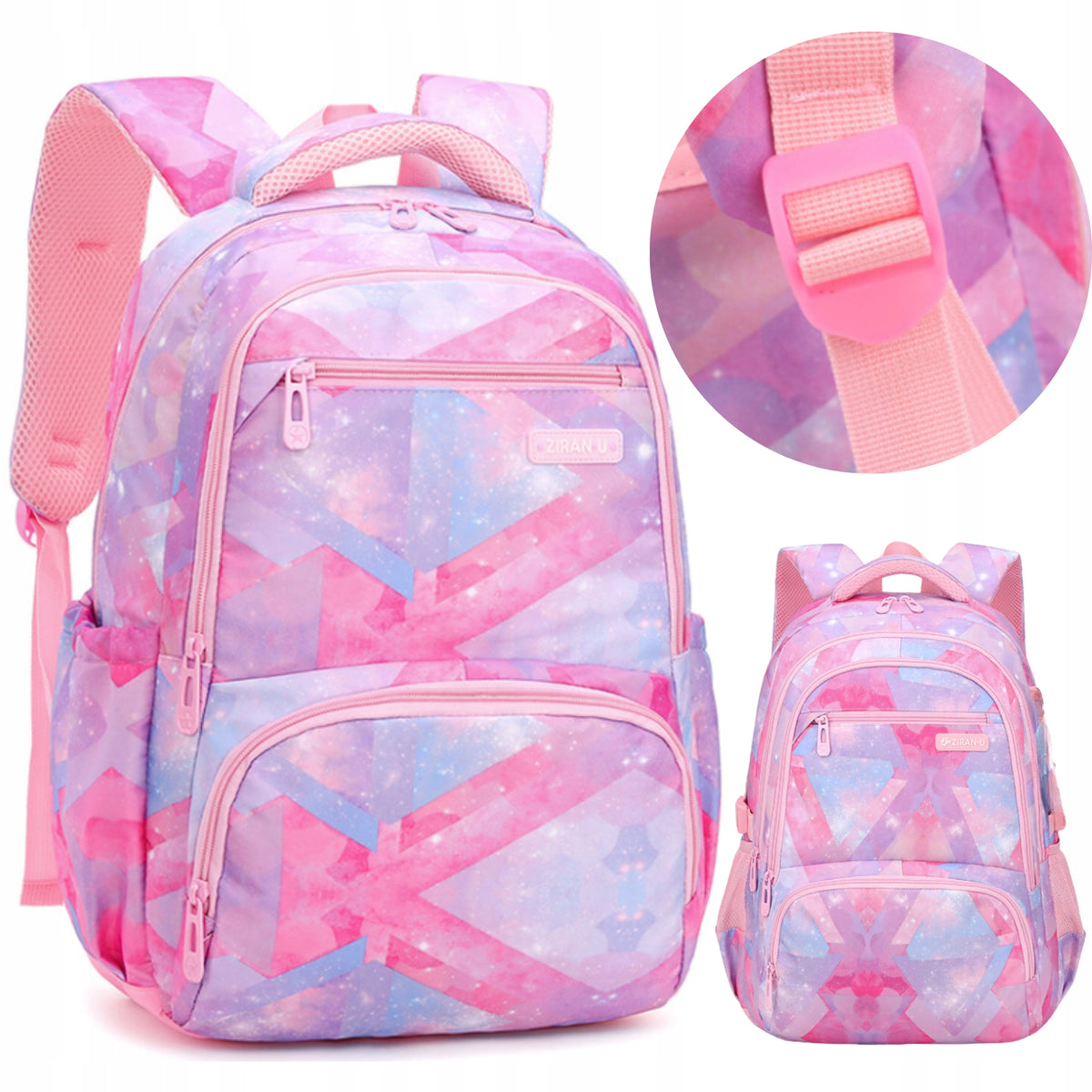 SCHOOL BACKPACK YOUTH SATCHEL ROOMY LARGE FOR SCHOOL KL 1-3 Manufacturer code DG-PL-ROZ-13