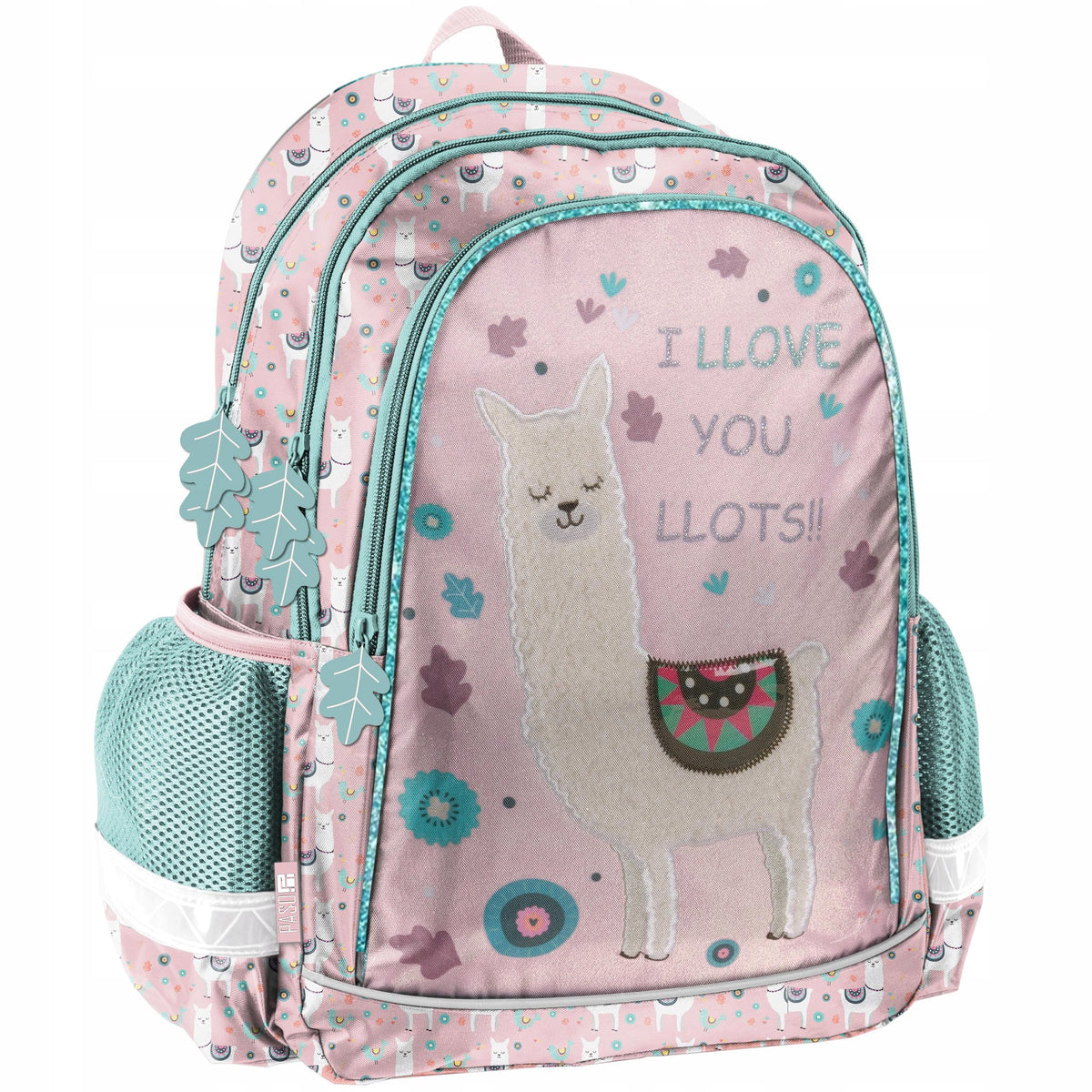SCHOOL BACKPACK with LLAMA for GIRLS LAMA PASO Brand Paso