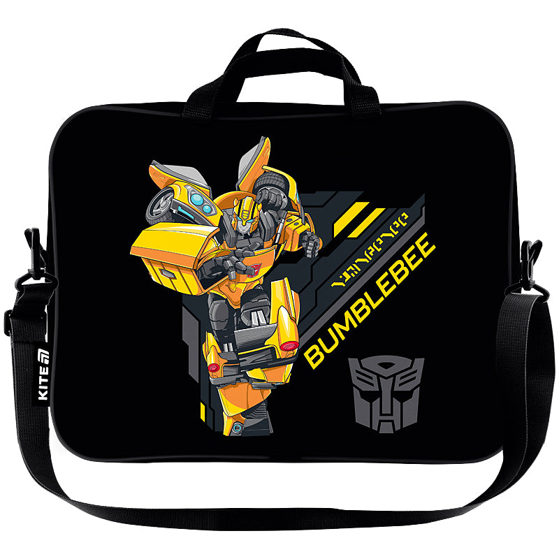 SCHOOL BAG A4+ TRANSFORMERS KITE WITH PLASTIC STRAP 34X27X7 CM BLACK Manufacturer code 5908118522504