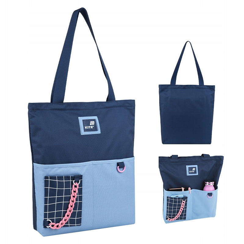 SCHOOL BAG SHOOPER FOR GIRLS BAG BLUE KITE
