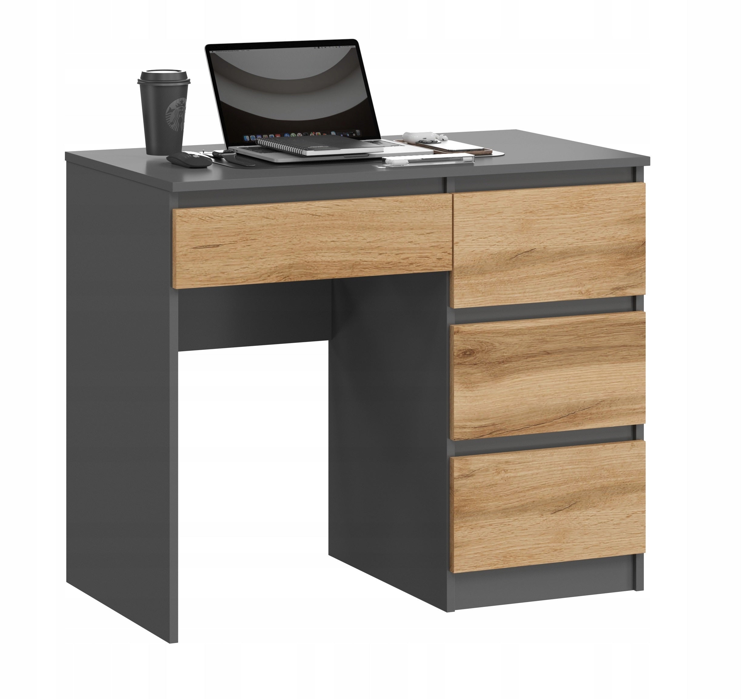 SCHOOL DESK ADA , OFFICE, GRAPHITE, WOTAN OAK EAN (GTIN) 5905997303446