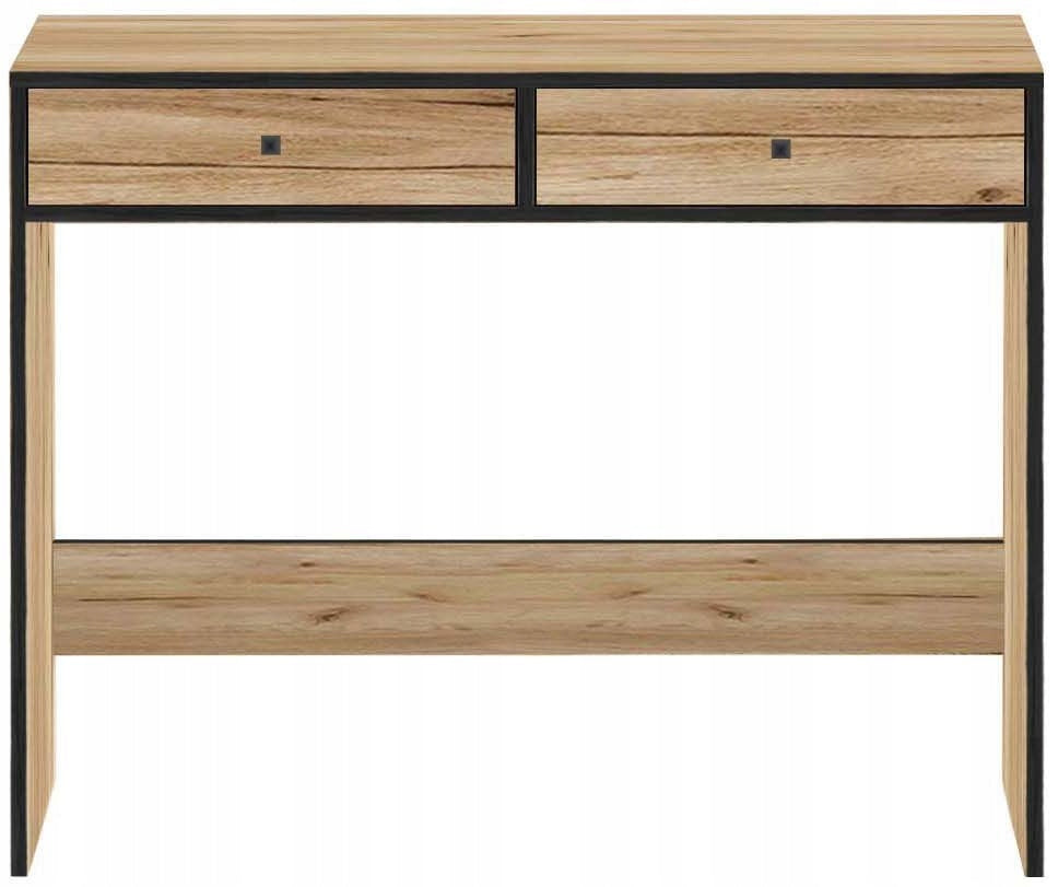 SCHOOL DESK TABLE CONSOLE DRAWERS OAK GOLD EAN (GTIN) 5906079902762