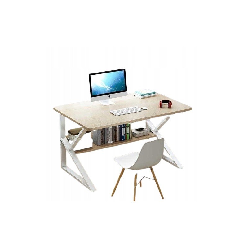 SCHOOL OFFICE COMPUTER DESK WITH SHELF 80X40X72CM FOR LAPTOP PINE EAN (GTIN) 5903678534653
