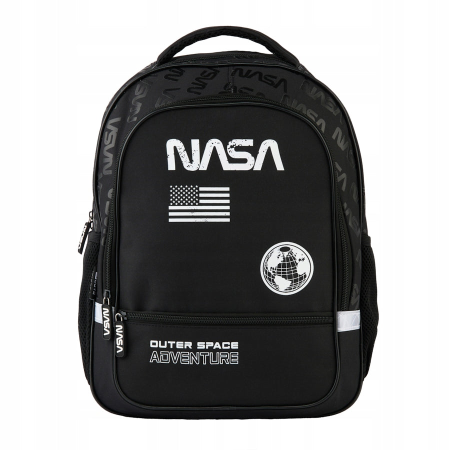 SCHOOL SET PASO NASA BACKPACK BAG PENCIL CASE BLACK ELEMENTARY BOY Brand Paso