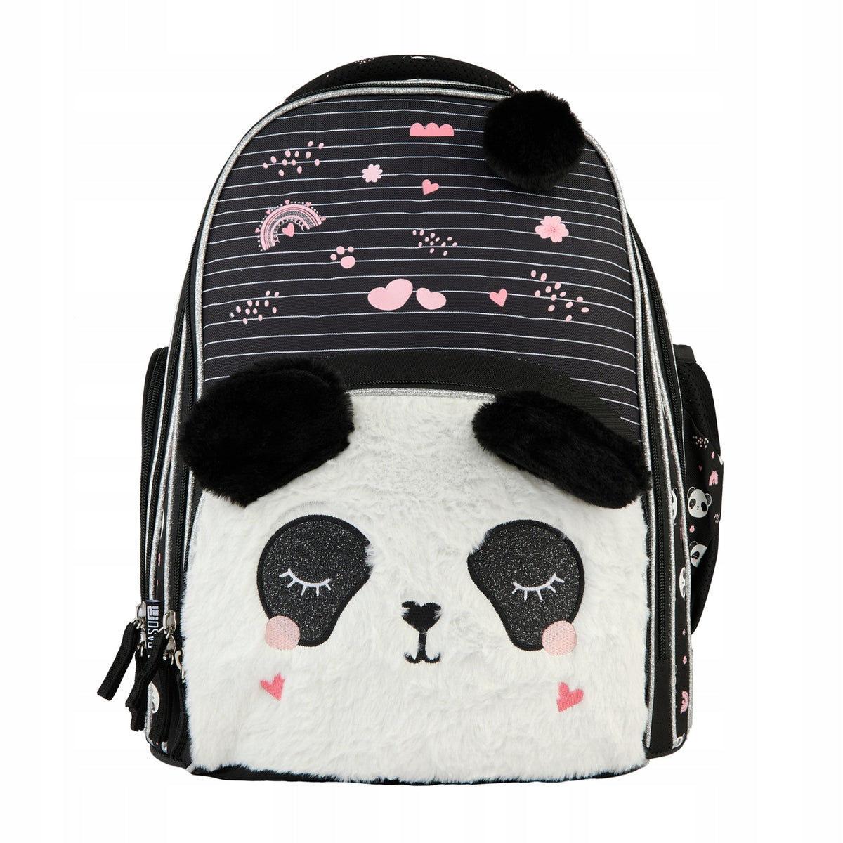SCHOOL SET PASO PANDA BACKPACK PLUSH BAG PENCIL CASE GIRLS BLACK EAN (GTIN) 5903162131108