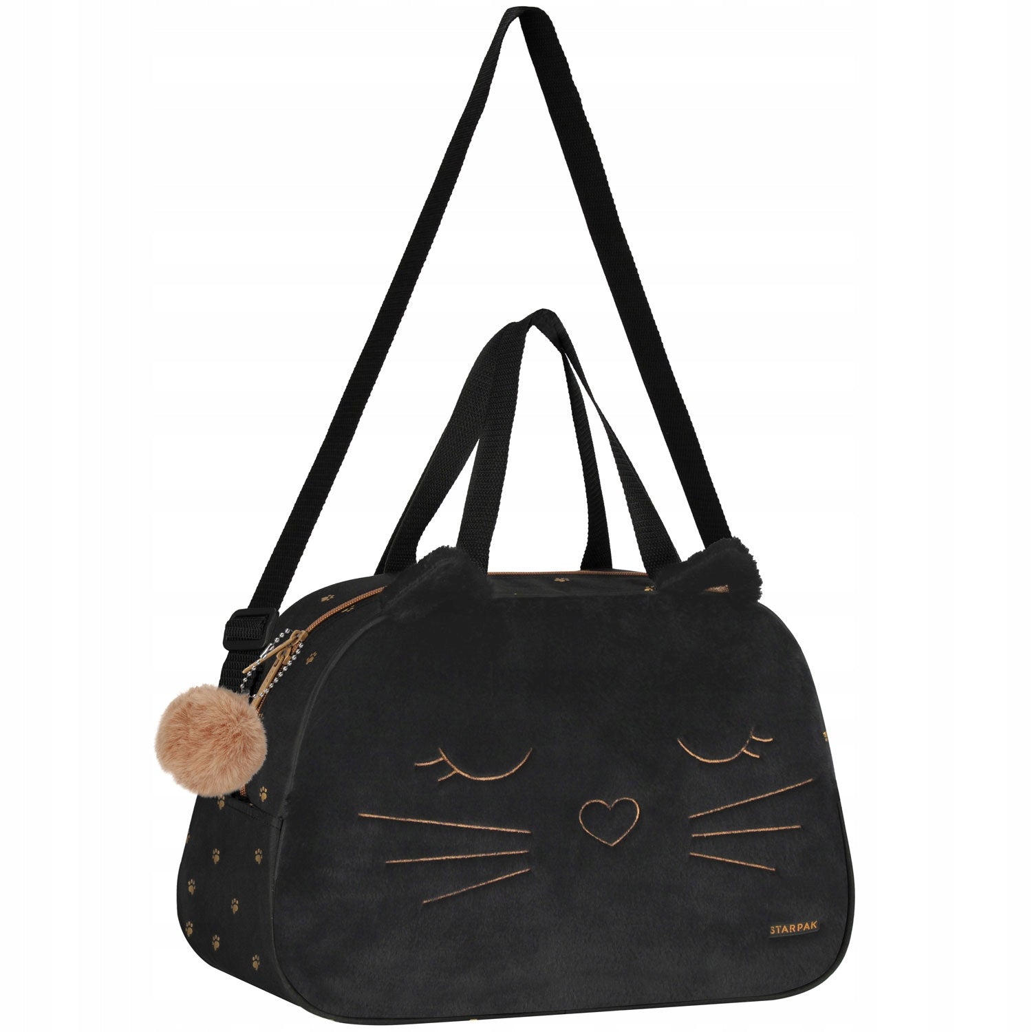 SCHOOL SPORTS BAG FOR SWIMMING POOL WF FOR GIRLS BLACK PLUSH CAT Manufacturer code 553187