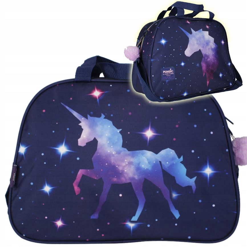 SCHOOL SPORTS BAG FOR SWIMMING POOL WF FOR GIRLS UNICORN GALAXY