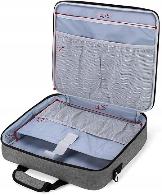 SCHOOL SUPPLIES BAG WITH MULTIPLE POCKETS SHOULDER BAG GREY LUXJA Brand no brand