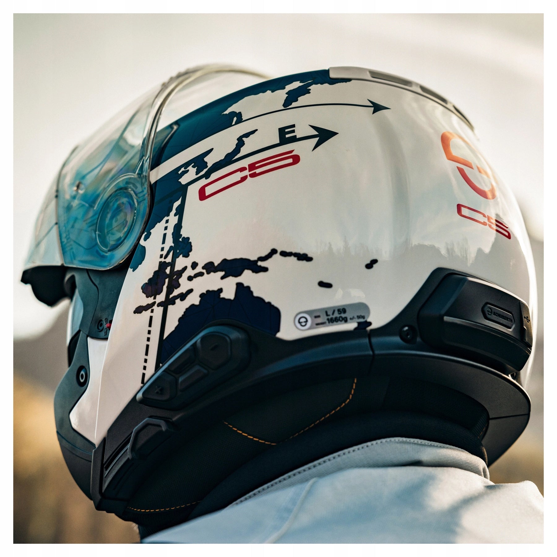 SCHUBERTH C5 GLOBE BLUE ROZ XL Manufacturer Schuberth