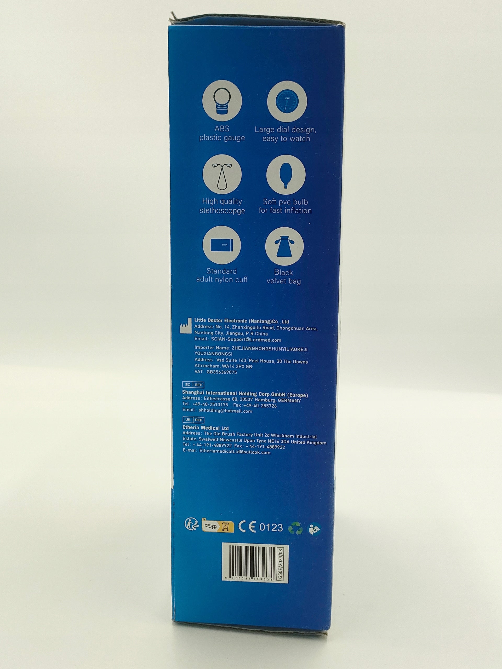 SCIAN HS-50E blood pressure monitor with stethoscope Packaging status original