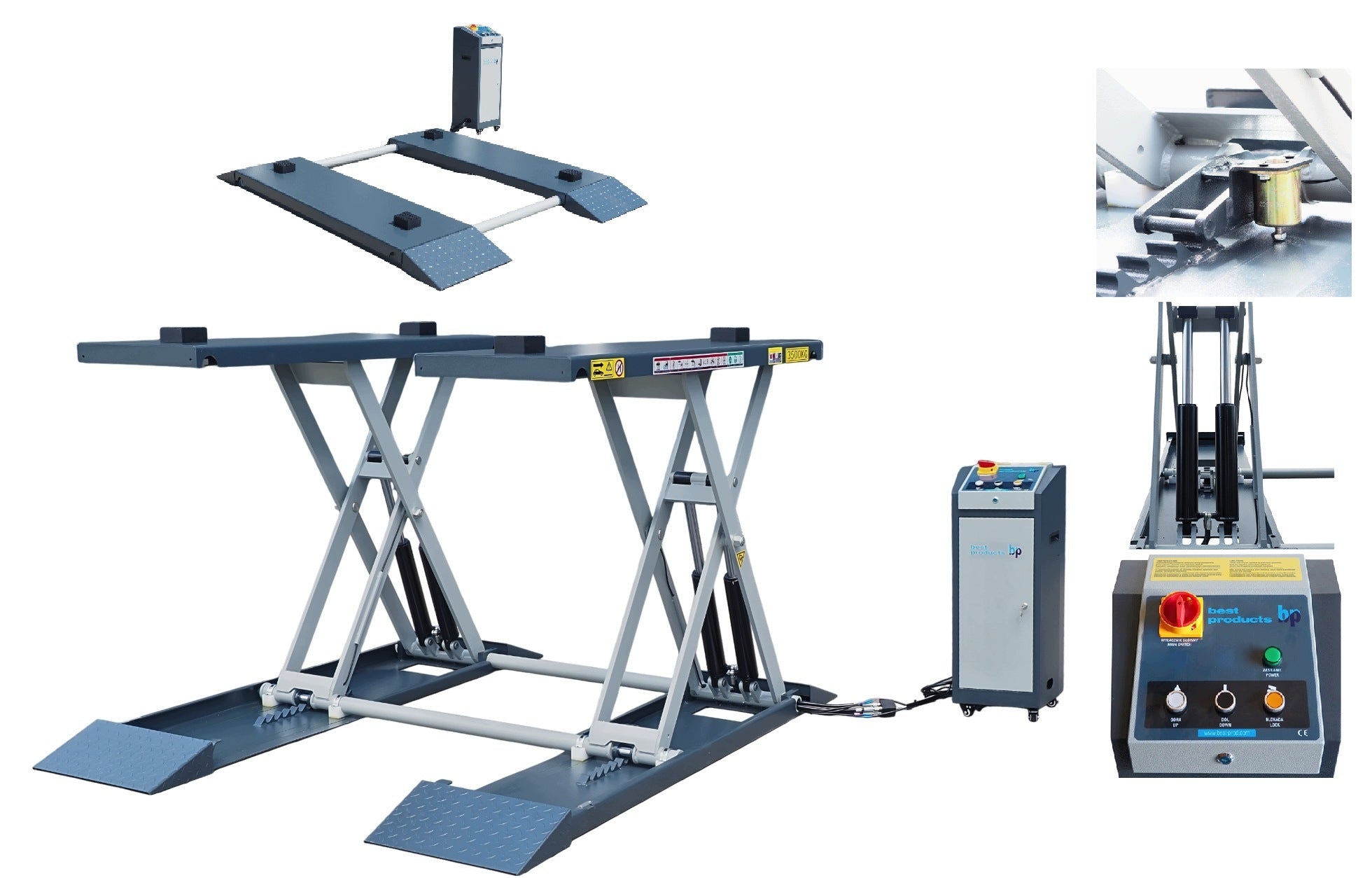 SCISSOR LIFT 3.5 t HIGH 1.4 m Bestlift N40SE-H PRO 230v