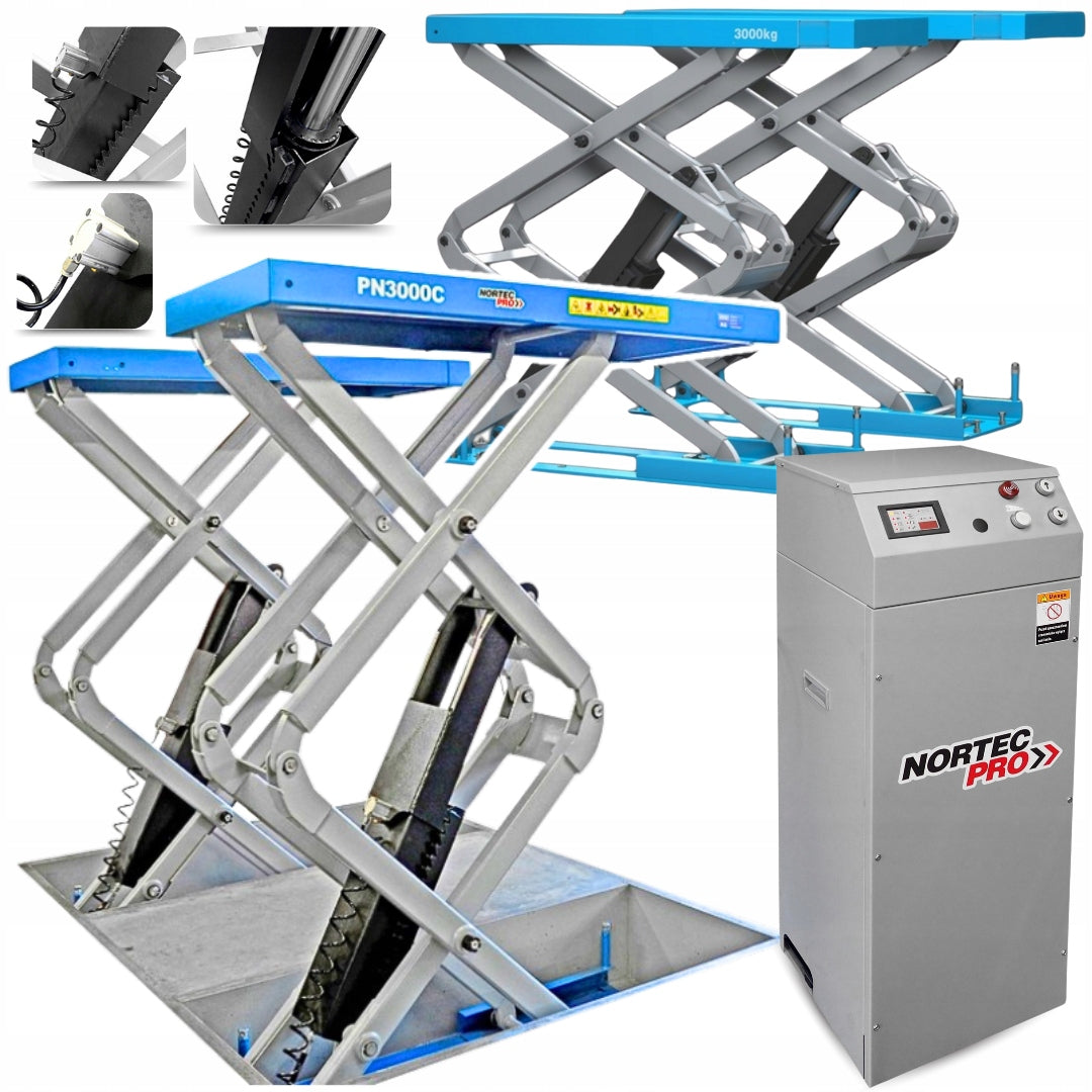 SCISSOR LIFT NORTEC LIFTING CAPACITY 3T+ GADGETS