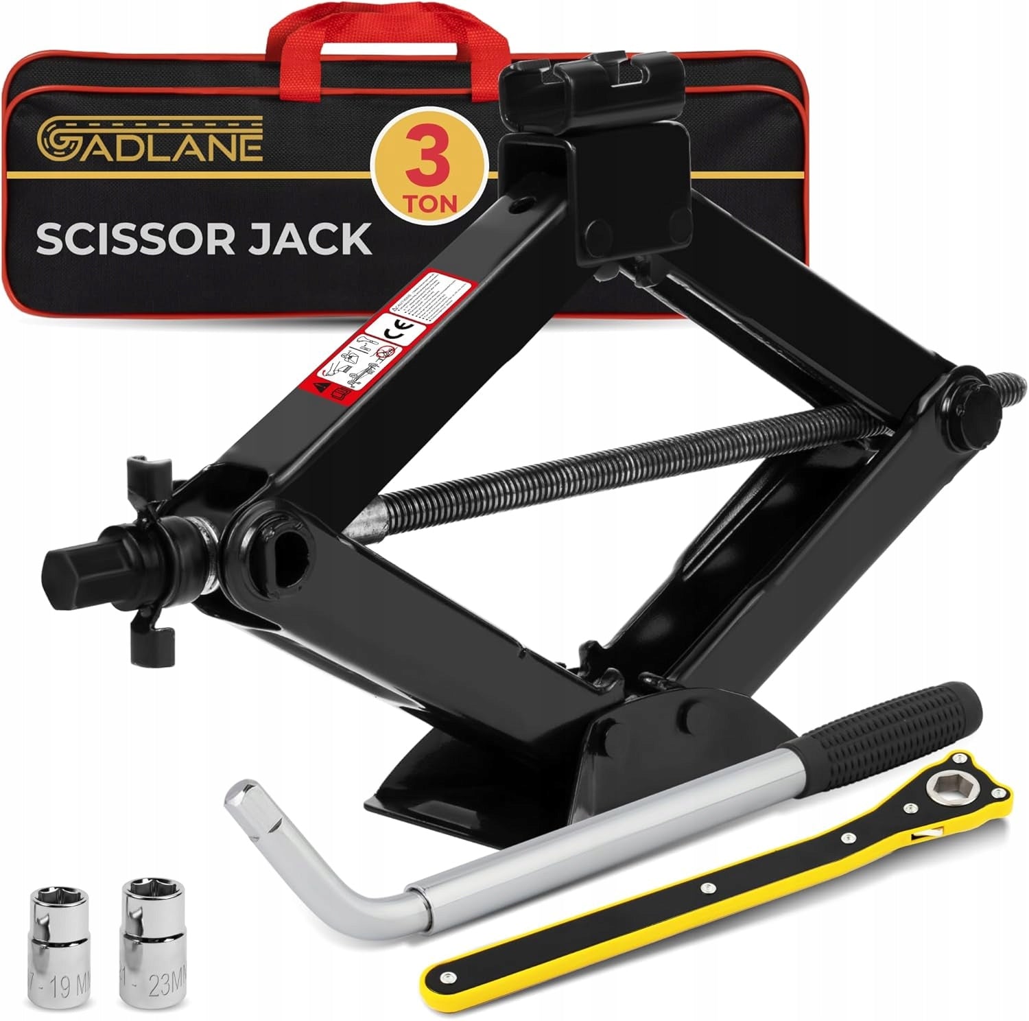 SCISSOR LIFT SET 1,5 TONS RATCHET PORTABLE FOR TRUNK STRONG