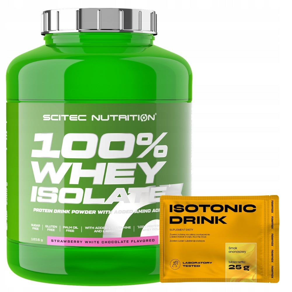 SCITEC 100% WHEY ISOLATE 1816g ISOLATE PROTEIN WPI MUSCLE MASS REGENERATION Expiration date at least six months from the date of purchase