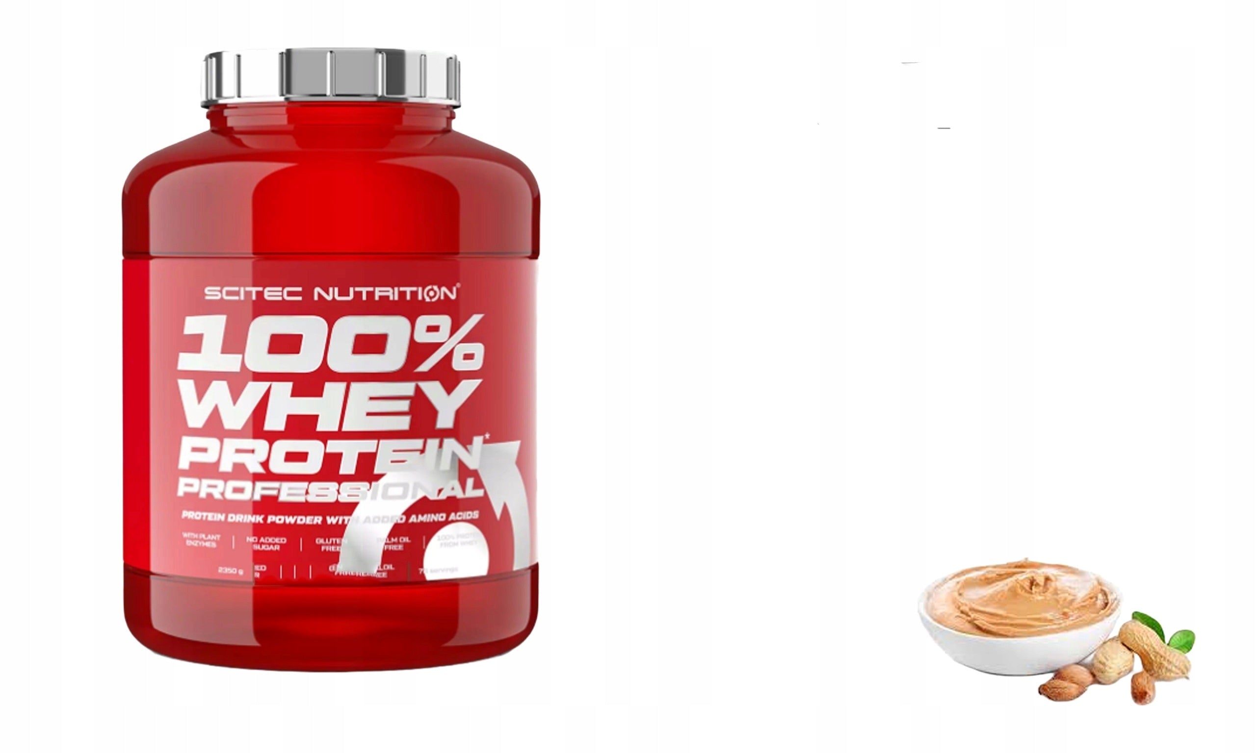 SCITEC 100% WHEY PROTEIN PROFESSIONAL 2350g TASTE: PEANUT BUTTER