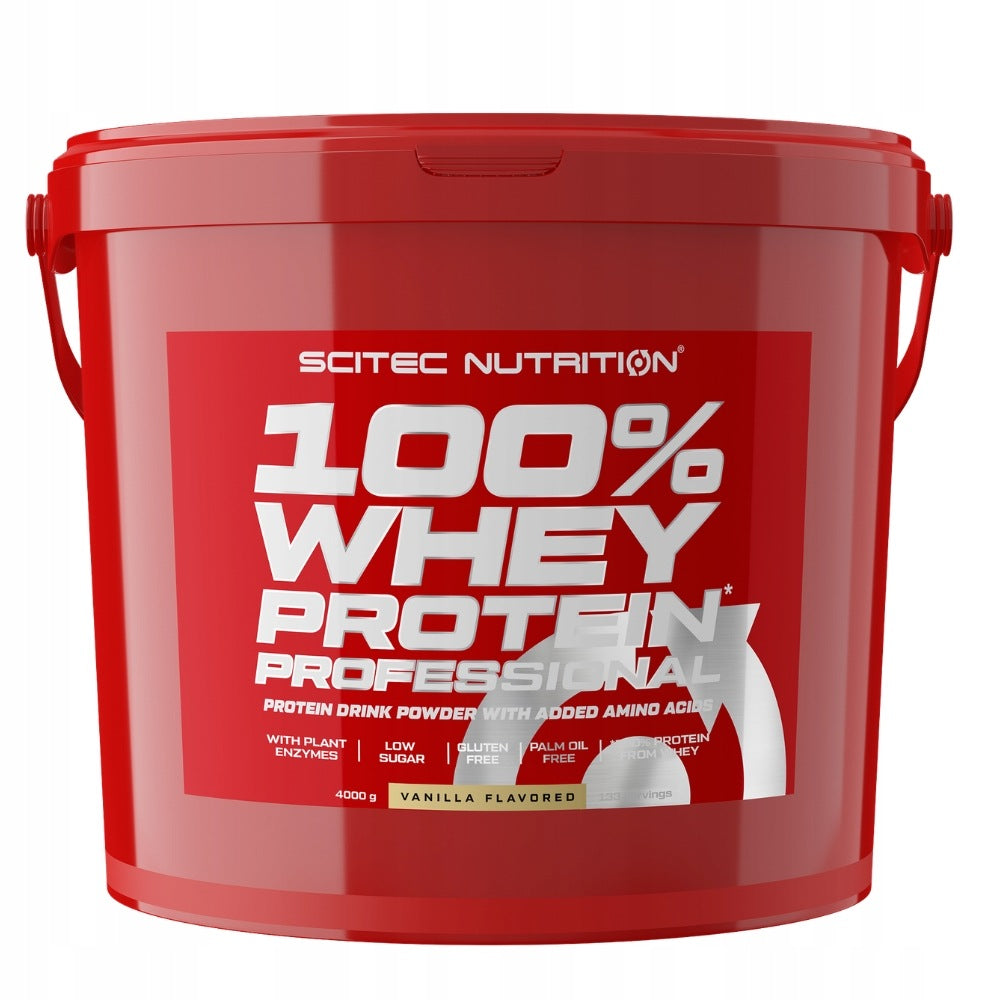 SCITEC 100% WHEY PROTEIN PROFESSIONAL 4000 g PROTEIN SUPPLEMENT WPC WPI BCAA Expiration date at least six months from the date of purchase