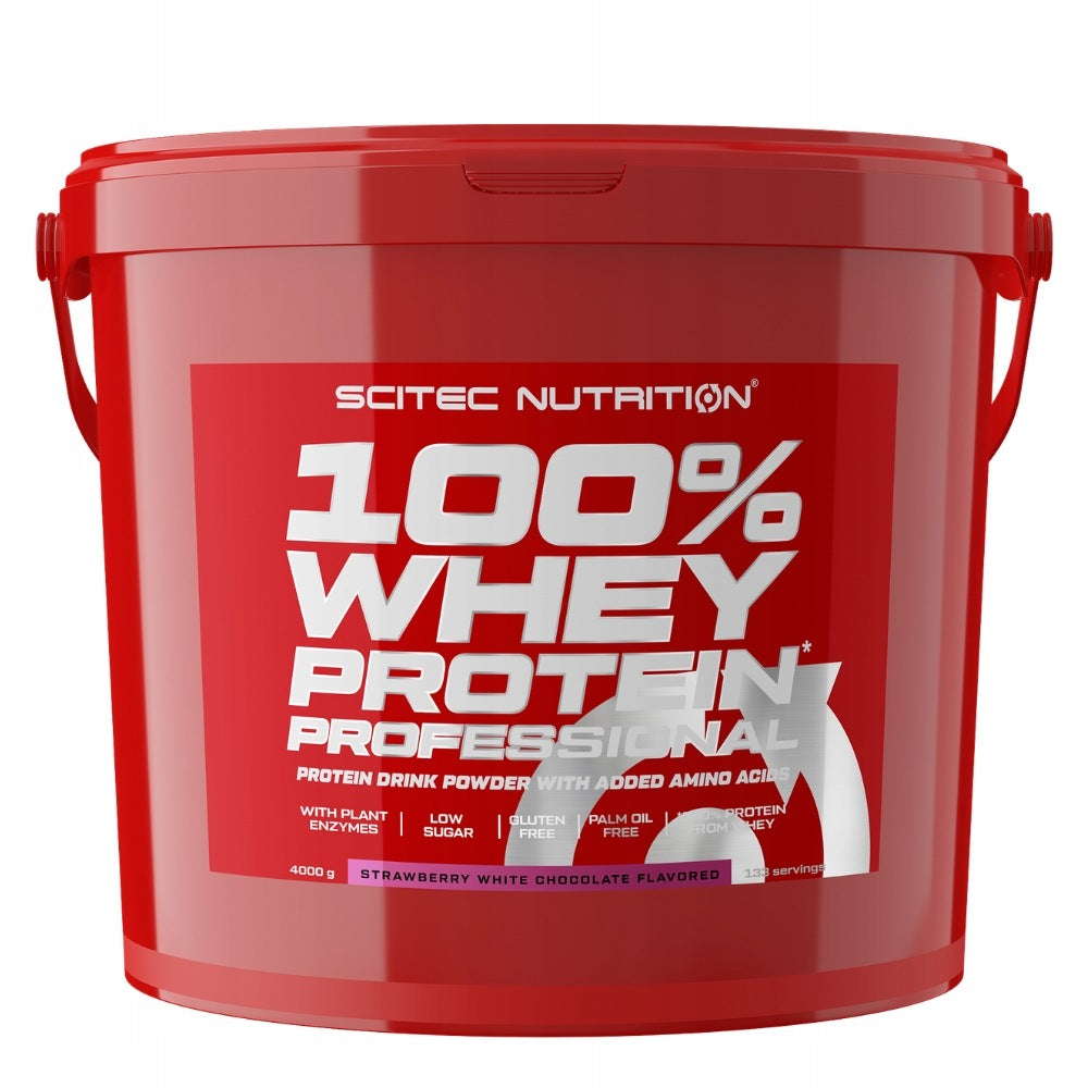 SCITEC 100% WHEY PROTEIN PROFESSIONAL 4000g PROTEIN SUPPLEMENT WITH AMINO ACIDS Expiration date at least six months from the date of purchase