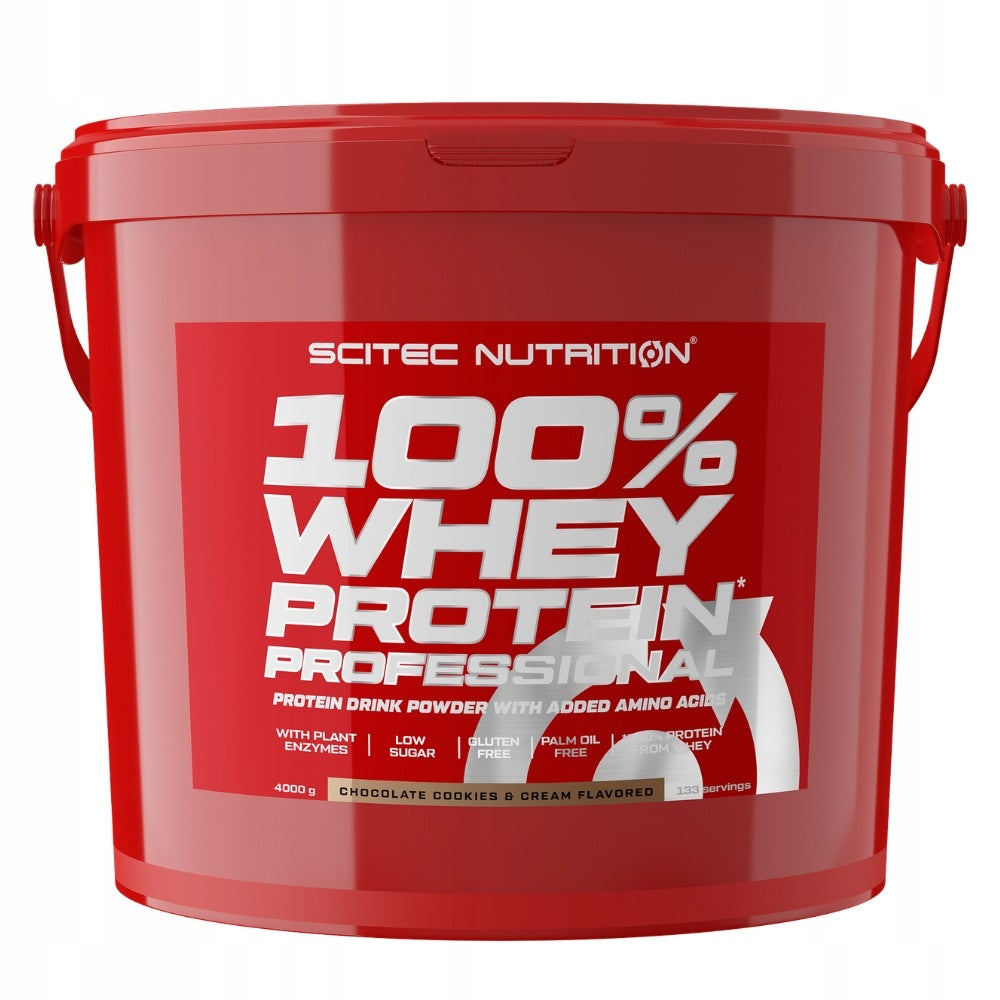 SCITEC 100% WHEY PROTEIN PROFESSIONAL 4000g STRENGTH MUSCLE MASS RECOVERY Expiration date at least six months from the date of purchase