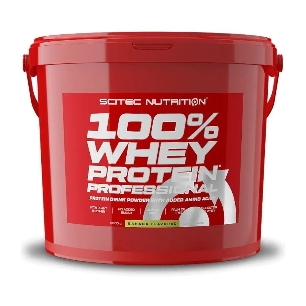 SCITEC 100% WHEY PROTEIN PROFESSIONAL 5KG PROTEIN STRENGTH WEIGHT WPC Packaging status original